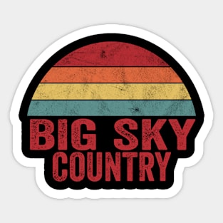 Vintage Big Sky Country Sticker